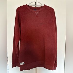 Johnnie-O Maroon Crew Neck Sweatshirt